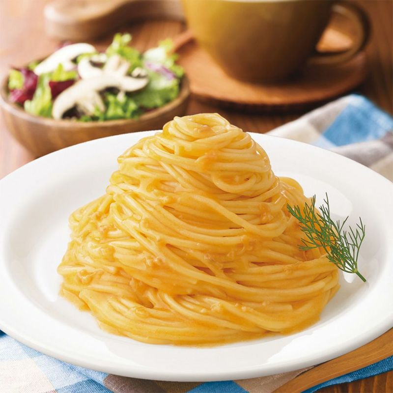 パスタボーノ】ポルチーニと生クリームのウニクリームソース／パスタ